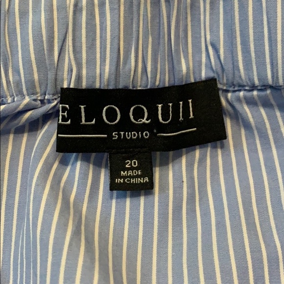 ELOQUII Off Shoulder Cotton Top Size 20 - Picture 7 of 8